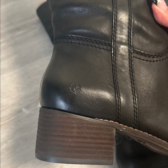 Lucky Brand Hybiscus Black Wide Calf Boots - Picture 3 of 7